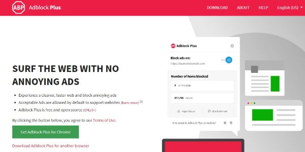 Adblock Plus best ad blockers