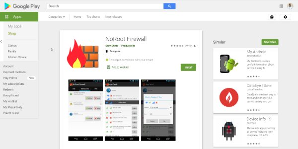 NoRoot Firewall