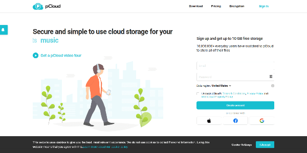 pCloud backup