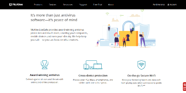 McAfee® LiveSafe™ - Antivirus Internet Security Software-min