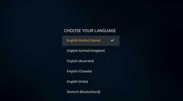 Select your ideal language