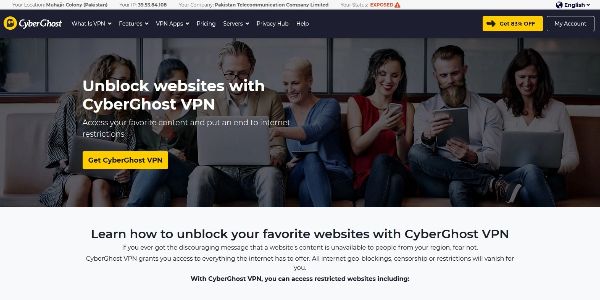 CyberGhost unblocks Netflix