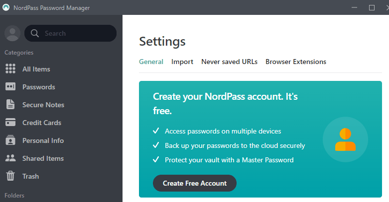 NordPass password manager screenshot 8