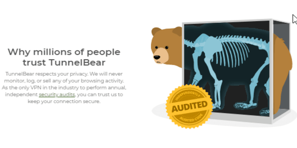 TunnelBear privacy