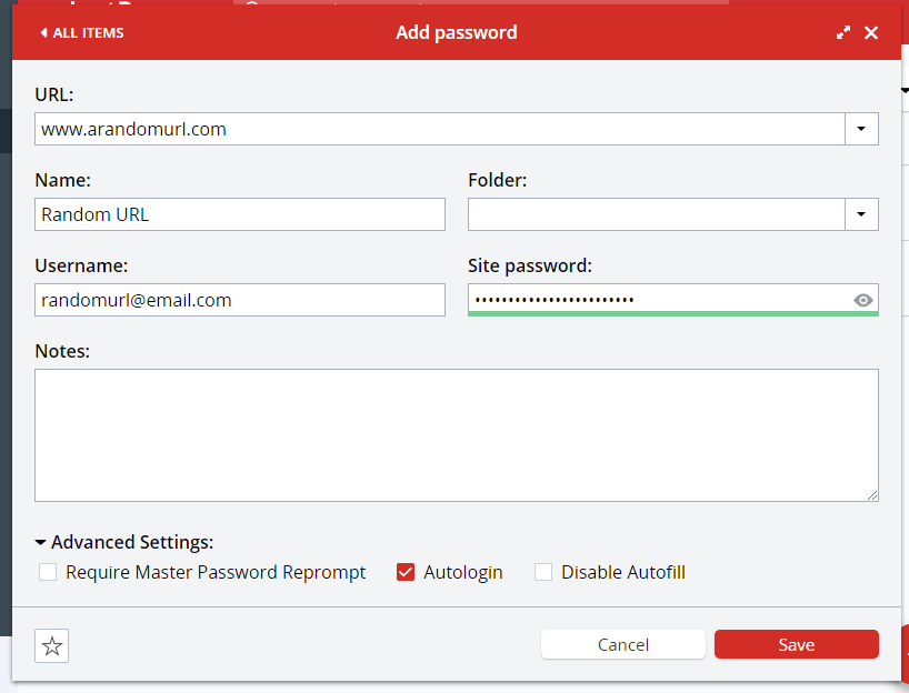 Autofill and autologin