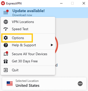 ExpressVPN network lock enable options