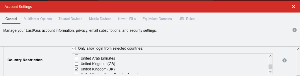 LP device and country