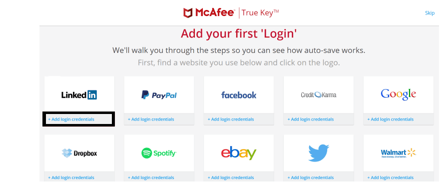 Add logins for popular platforms