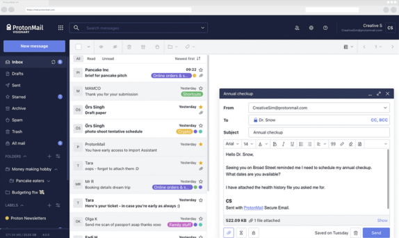 ProtonMail V4 upgrade