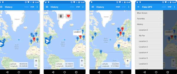 Fake GPS app
