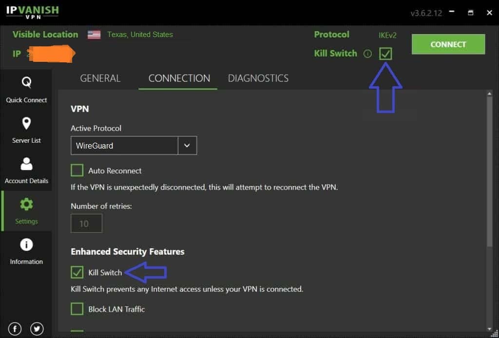 IPVanish kill switch feature tested compressed image