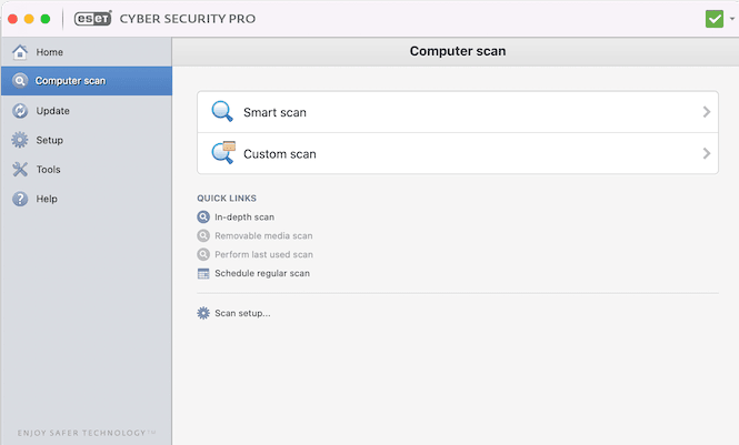 ESET scanning