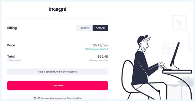 Incogni subscription