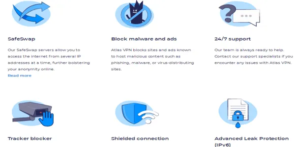 AtlasVPN features