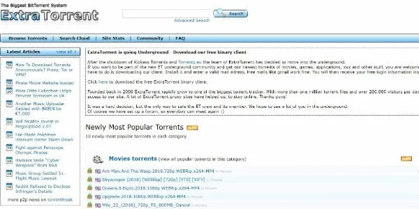 ExtraTorrent official