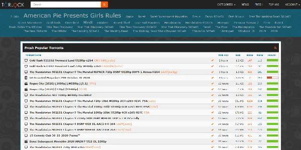 Torlock - The no fakes torrent site
